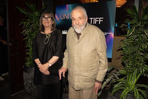 Marion Bailey and 'Tender Loving Care' director Mike Leigh